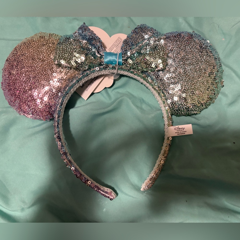 Disney Sequin Mouse Ears Headband - Blue and Purple